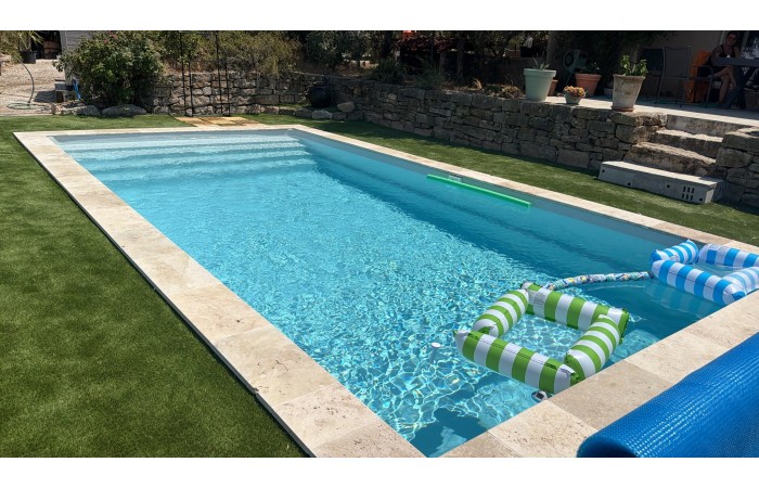PISCINE GIGARO7 7.65x3.80x1.5 LED...